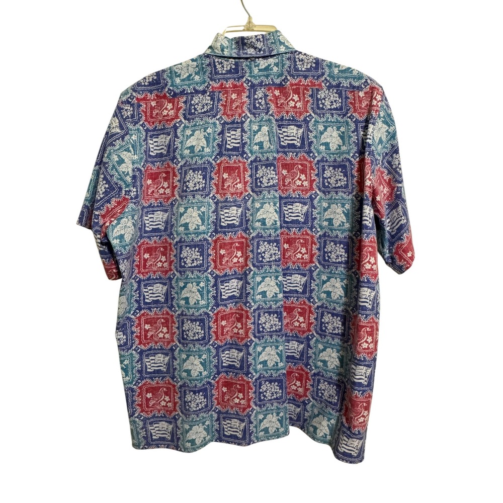 Vtg Reyn Spooner Lahaina Sailor Shirt L Bikini Tag Reverse Print Made In Hawaii - Picture 3 of 5